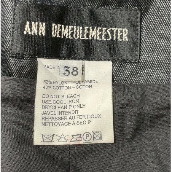 Vintage Ann Demeulemeester Asymmetrical Vest with Snaps Zip Up Sides 38 EU 6 US - Picture 3 of 13